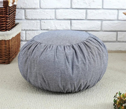Cotton-Linen Pumpkin Cushion for Yoga and Meditation - DelveIn 2U - 14:200002984#huise;183:200012944#Dia.45cm Thick.20cm