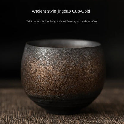 Japanese Style Handmade Stoneware Tea Cups - 1 Pc - DelveIn 2U - 14:10#Teacup C
