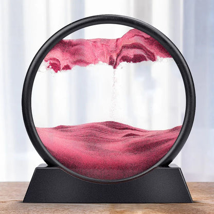 Moving Sandscapes Art 3D Hourglass - DelveIn 2U - 14:193#Red;5:361385#12 inch;200007763:201336103